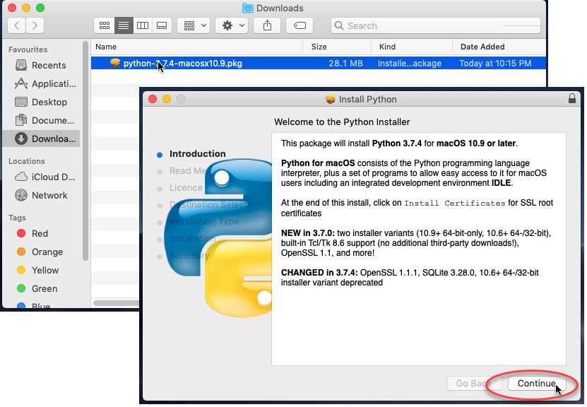 install certificates for python 3.7 mac
